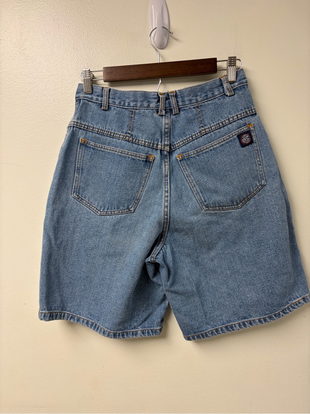 Giorgio Sant Angelo Vintage Blue Denim Shorts Size 13.5” waist - Picture 2 of 9